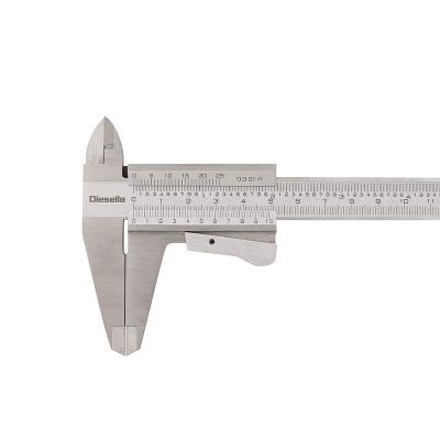 Vernier caliper with thumb lock 0-200x0,02 mm and Jaw length 50 mm
